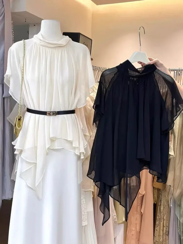 CHICMORE Atasan blouse pakaian wanita bergaya korean kekinian