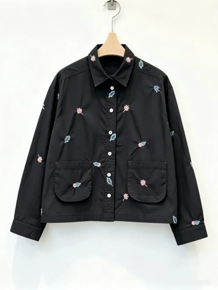 CHICMORE Atasan wanita jaket lengan panjang model kekinian motif lucu