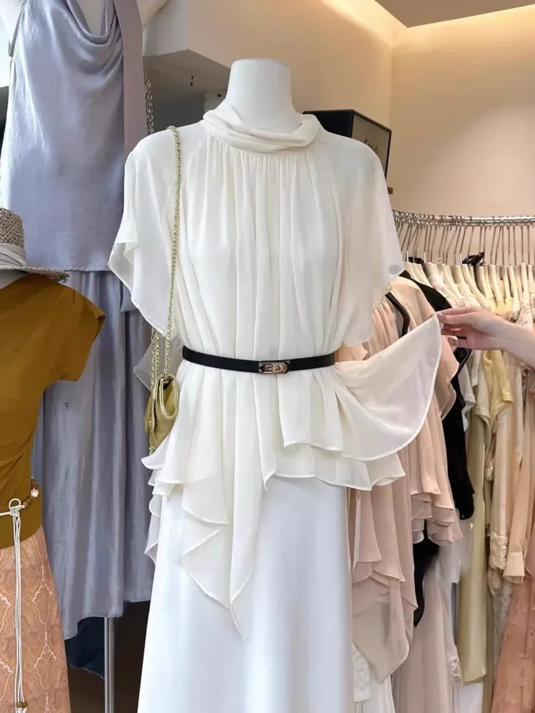 CHICMORE Atasan blouse pakaian wanita bergaya korean kekinian