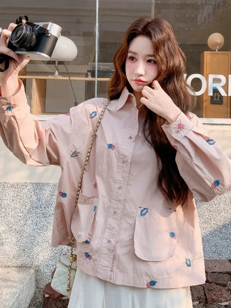 CHICMORE Atasan wanita jaket lengan panjang model kekinian motif lucu