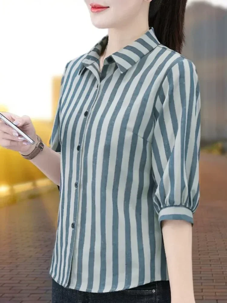 ASAYA Atasan wanita lengan pendek bergaya baru yang elegan