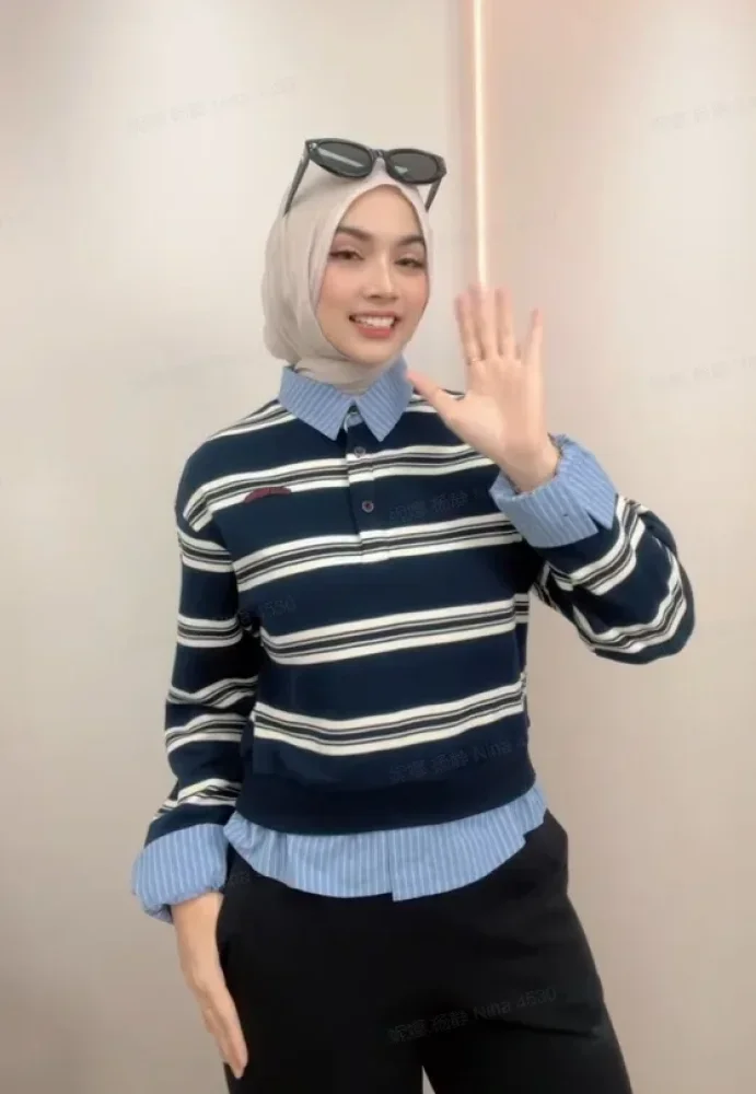 FADFAD Atasan wanita slimfit simple dengan warna solid
