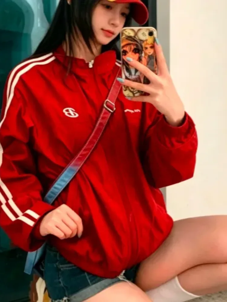 CHICMORE Jaket wanita basic lengan panjang model zipper sporty