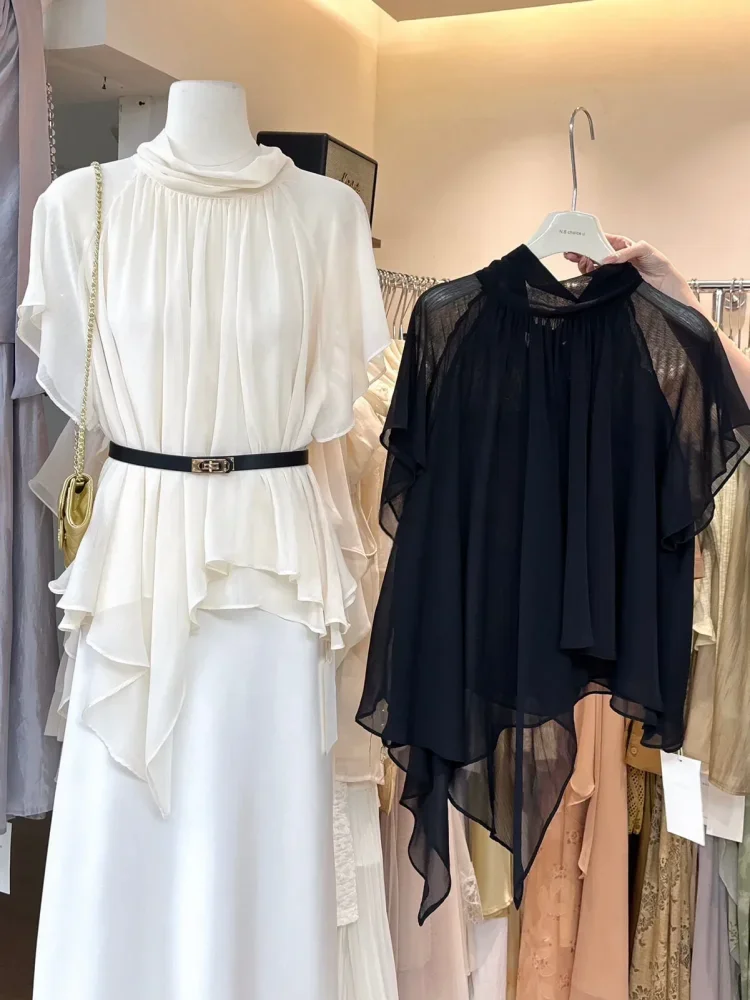 CHICMORE Atasan blouse pakaian wanita bergaya korean kekinian