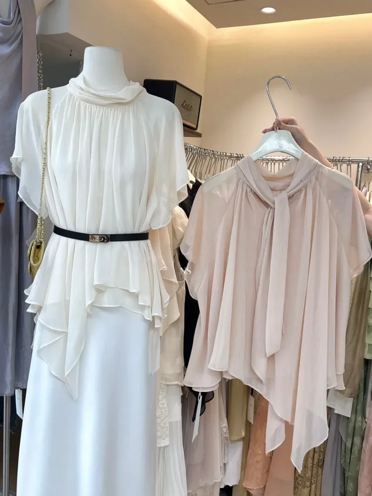 CHICMORE Atasan blouse pakaian wanita bergaya korean kekinian
