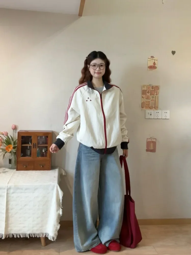CHICMORE Jaket dengan model kasual sporty potongan longgar
