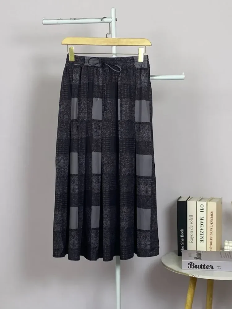 ASAYA Rok motif cetak unik bergaya kekinian wanita elegant