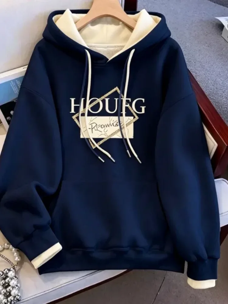 CHICMORE Atasan wanita feminime dengan kerah hooded model baru kekinian