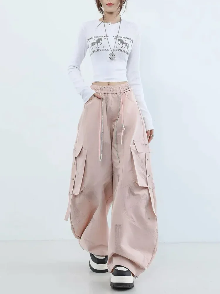 CHICMORE Celana panjang dengan model kaki lebar stylish untuk wanita