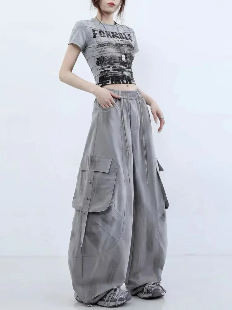 CHICMORE Celana panjang dengan model kaki lebar stylish untuk wanita