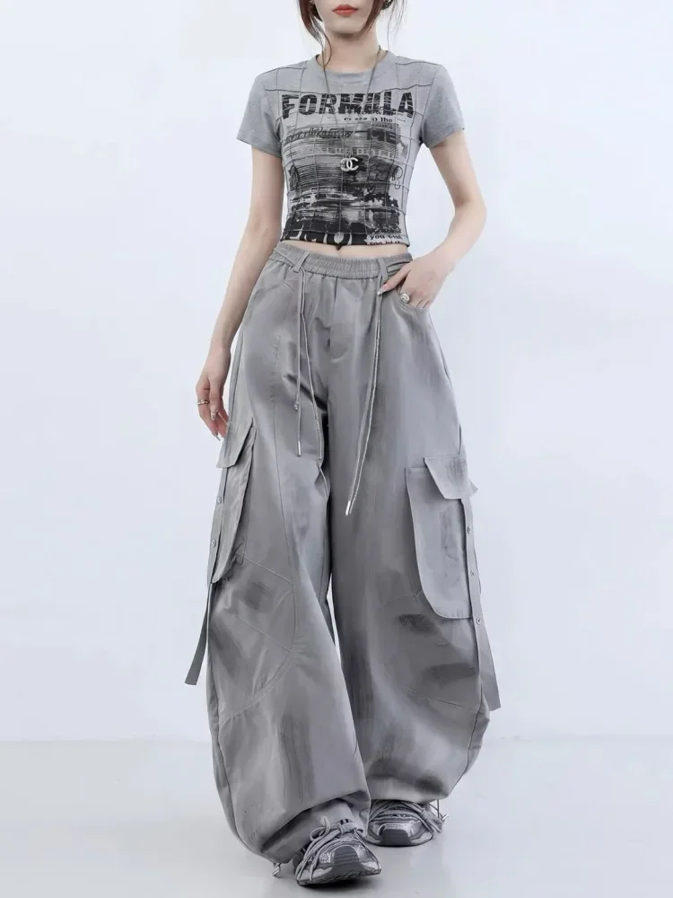 CHICMORE Celana panjang dengan model kaki lebar stylish untuk wanita