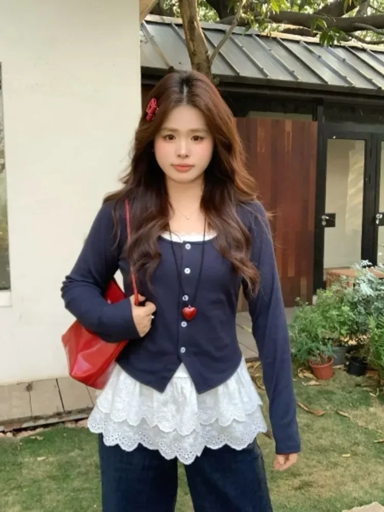 CHICMORE Atasan blouse pakaian wanita berkancing aktif dengan gaya santai