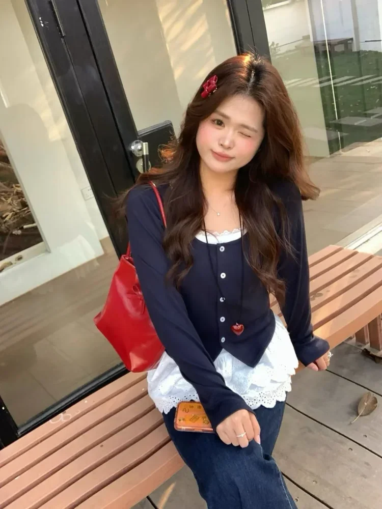 CHICMORE Atasan blouse pakaian wanita berkancing aktif dengan gaya santai