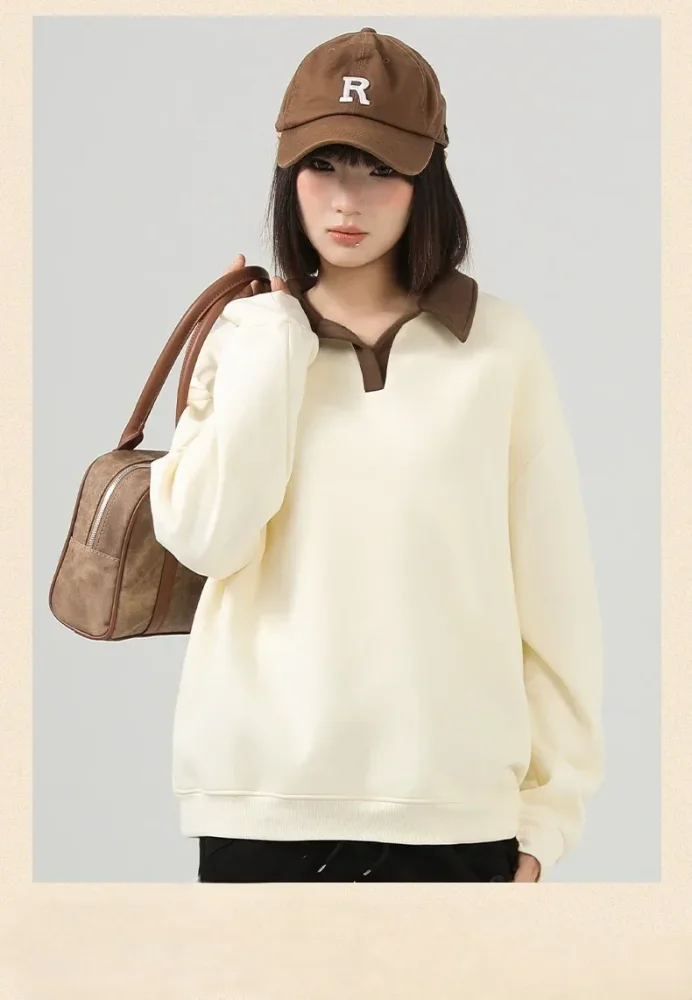 CHICMORE Setelan dua potong kasual sweatshirt dan celana olahraga tipis untuk wanita
