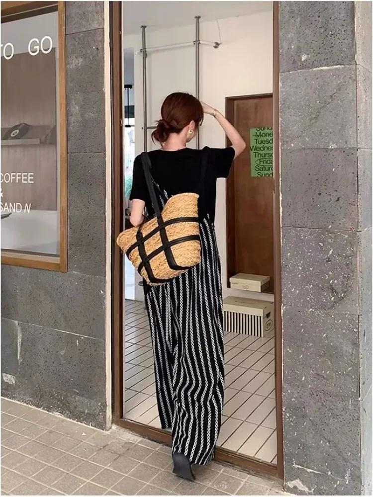 ASAYA Jumpsuit pakaian wanita mode baru motif cetak gaya baru