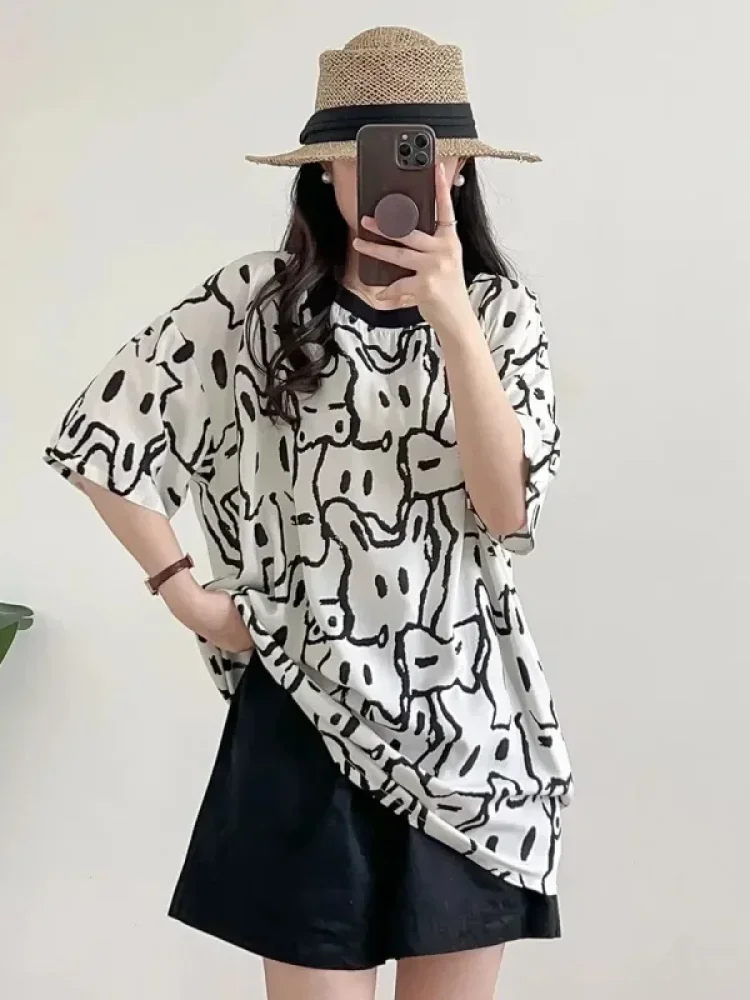 ASAYA Atasan wanita lengan pendek bergaya baru yang elegan