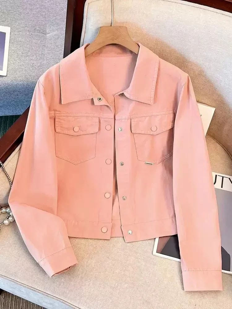 CHICMORE Atasan kemeja wanita manis oversized gaya kasual