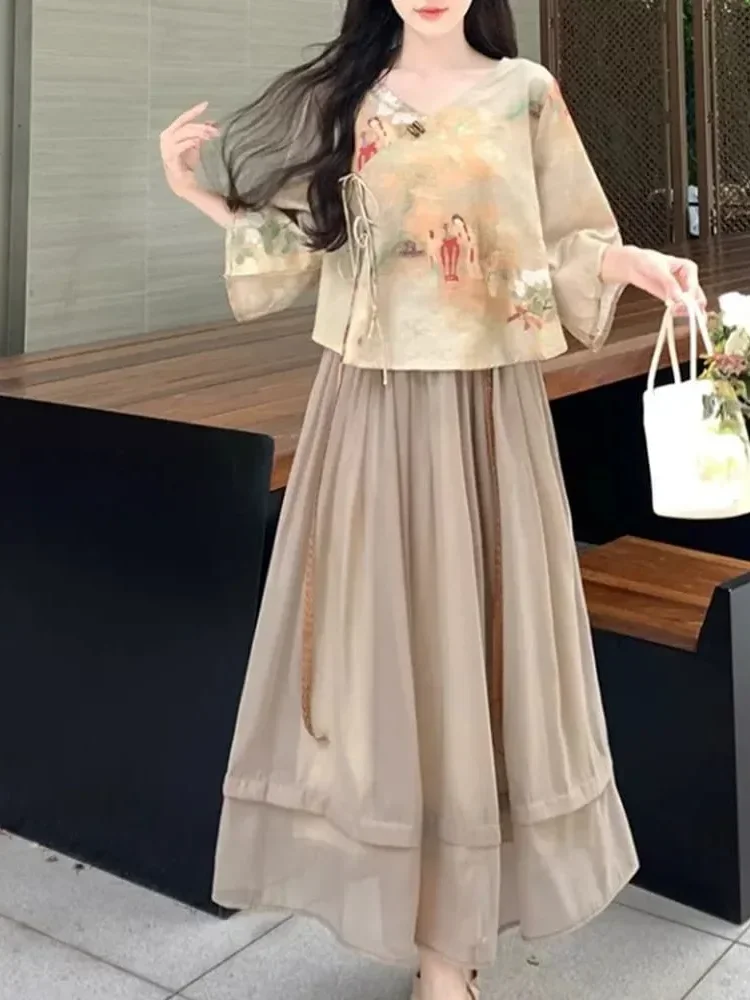 CHICMORE Setelan dua potong dengan atsasan gaya bolero retro manis