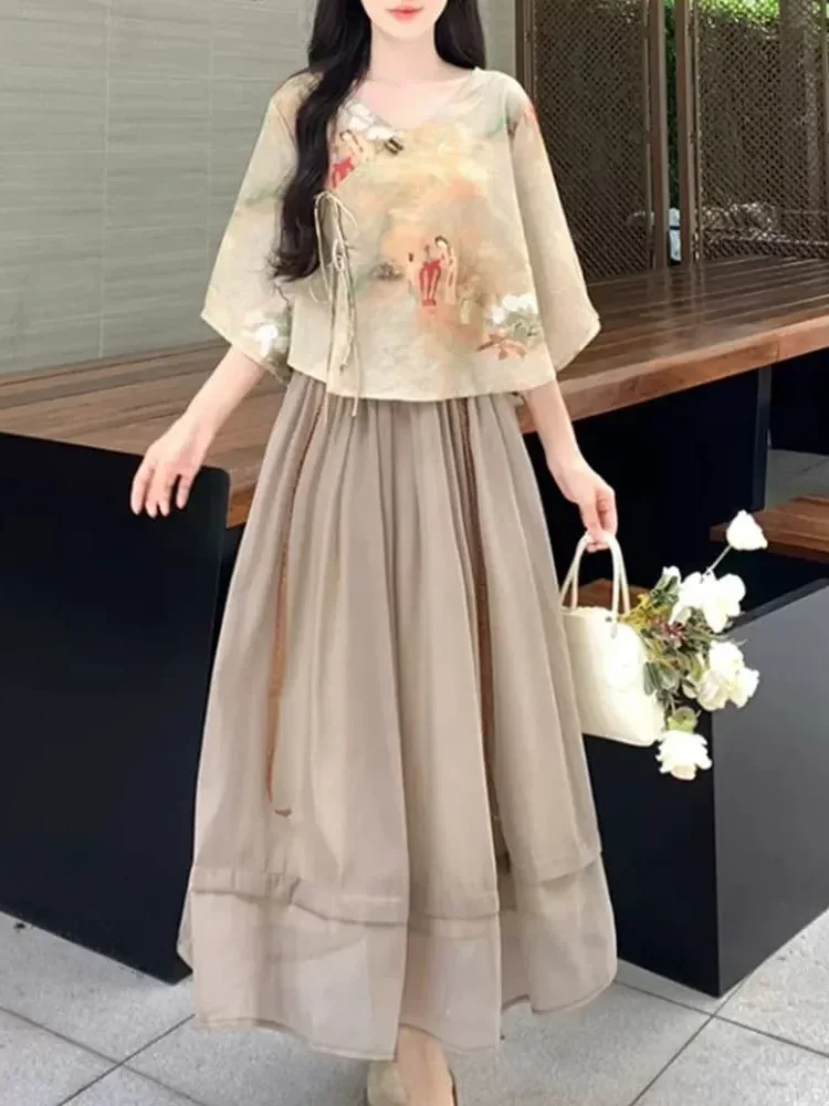 CHICMORE Setelan dua potong dengan atsasan gaya bolero retro manis