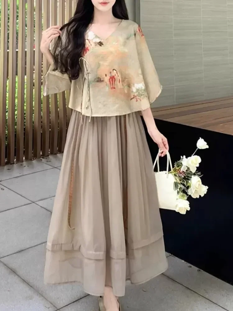 CHICMORE Setelan dua potong dengan atsasan gaya bolero retro manis