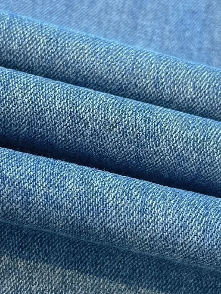FADFAD Celana jeans wanita berkaki lebar dengan hiasan rhinestone motif kupu-kupu yang rumit