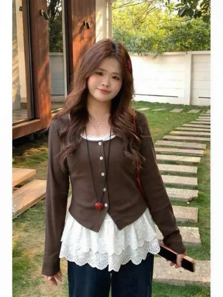CHICMORE Atasan blouse pakaian wanita berkancing aktif dengan gaya santai