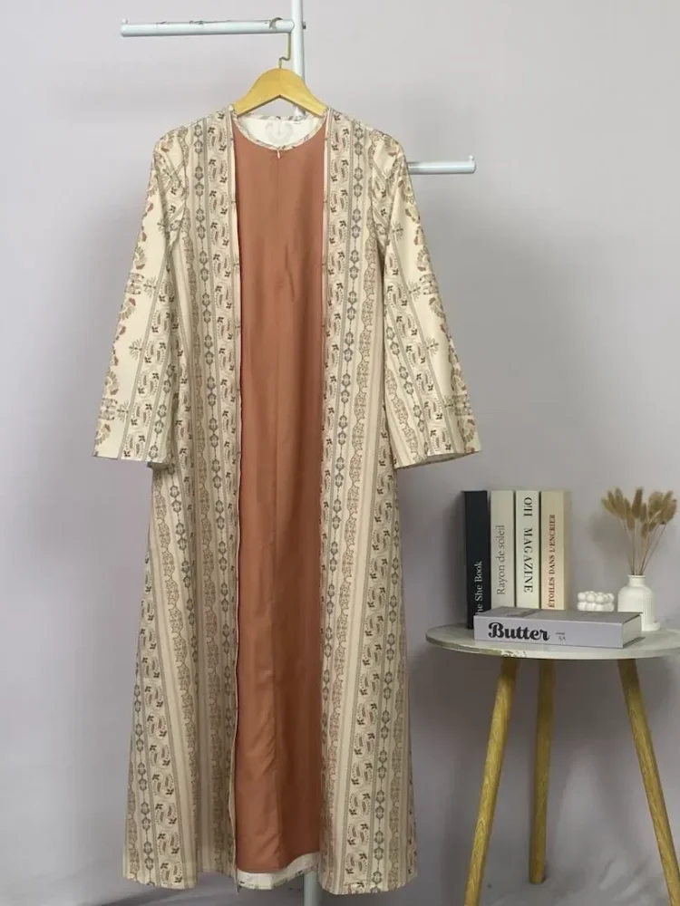ASAYA Dress kemeja wanita lengan panjang motif print kotak bunga kombinasi elegan model kekinian