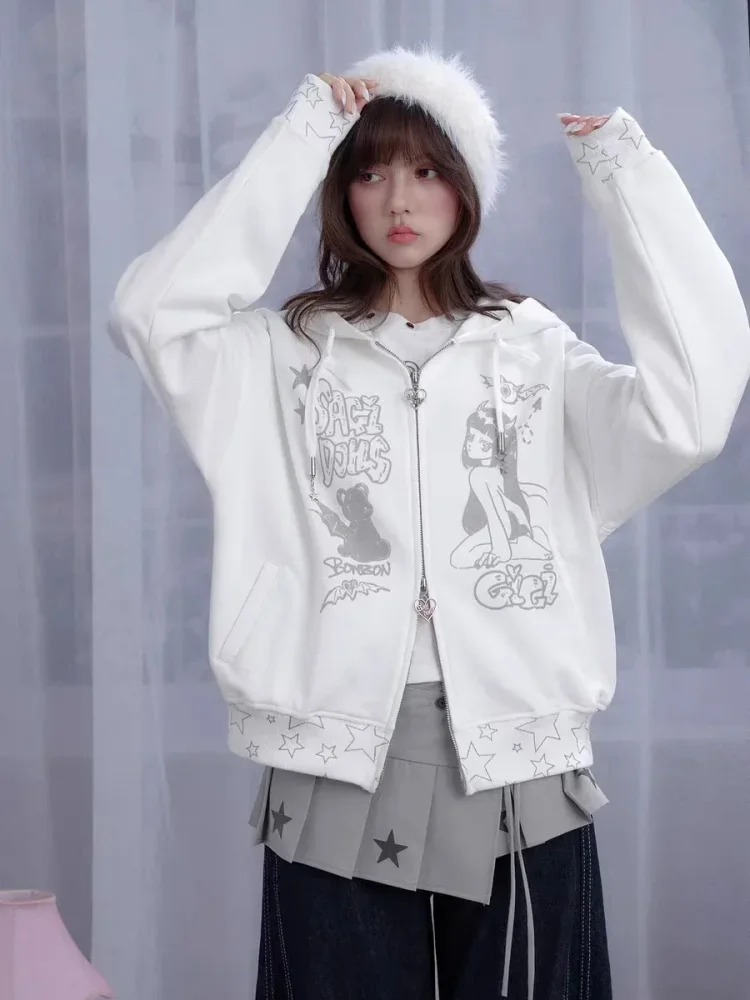 CHICMORE Atasan wanita jaket lengan panjang model kekinian korean style