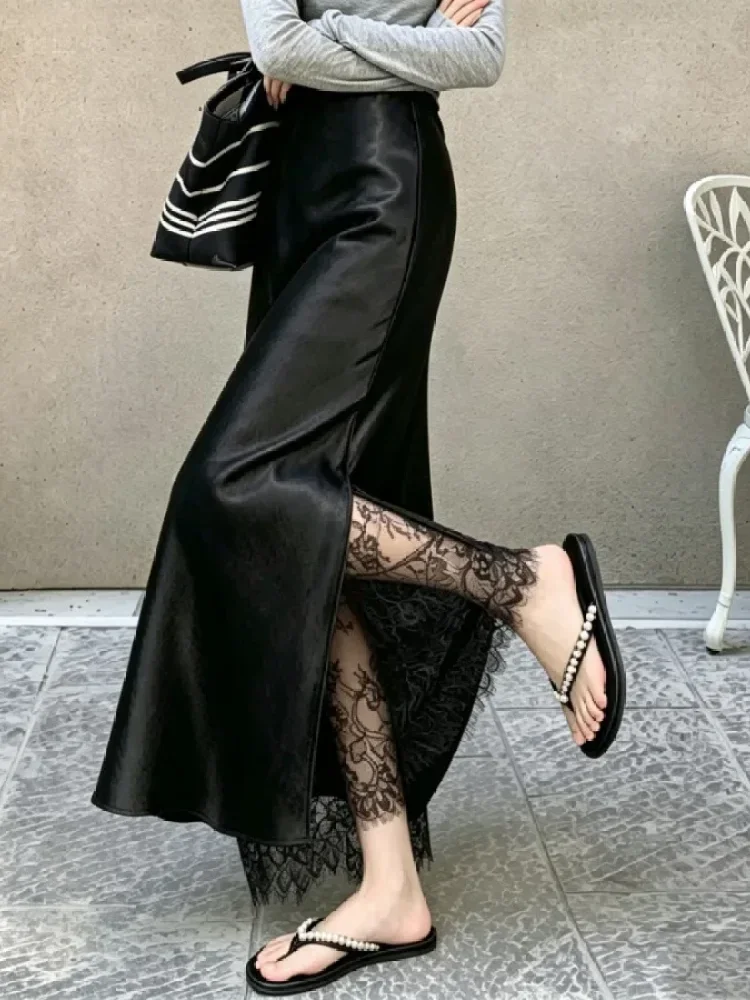 CHICMORE Rok panjang model kekinain dengan variasi terbaru warna solid elegant