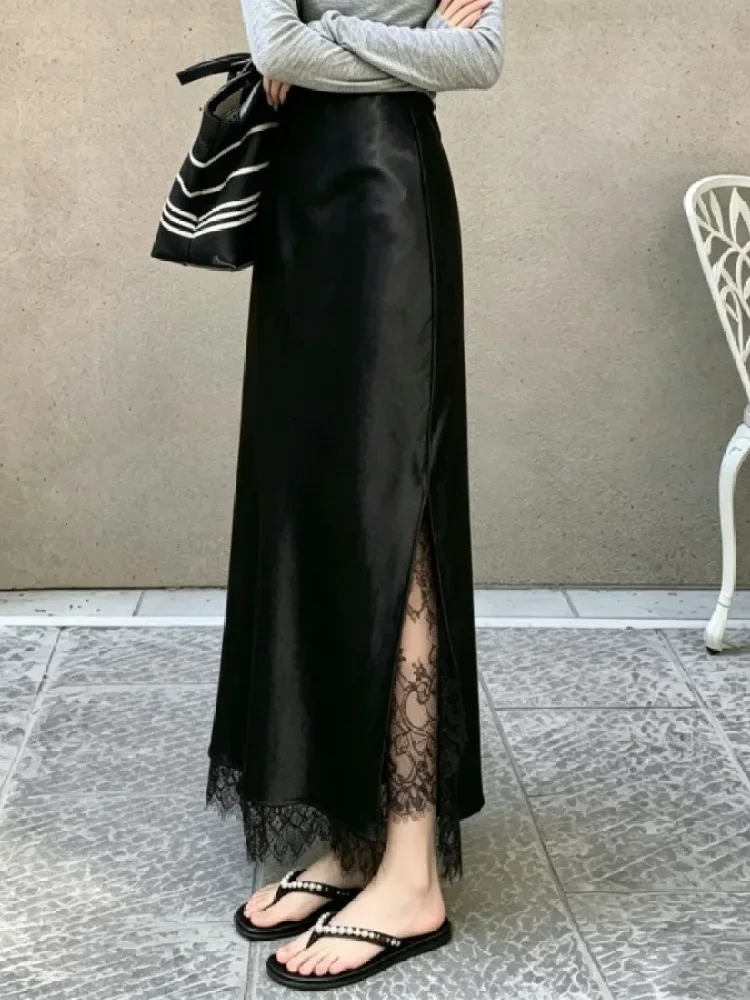 CHICMORE Rok panjang model kekinain dengan variasi terbaru warna solid elegant