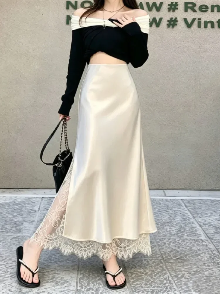CHICMORE Rok panjang model kekinain dengan variasi terbaru warna solid elegant