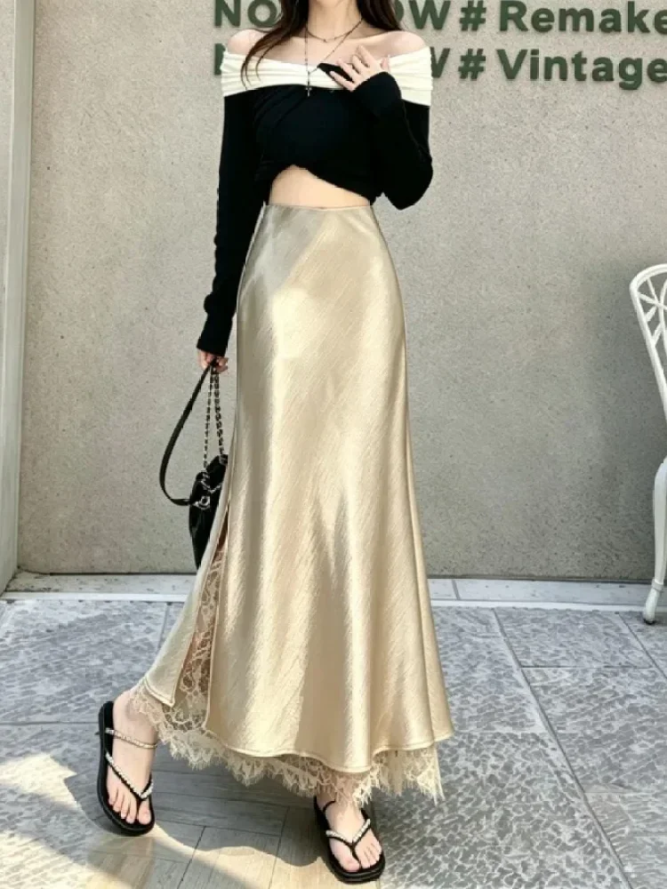CHICMORE Rok panjang model kekinain dengan variasi terbaru warna solid elegant