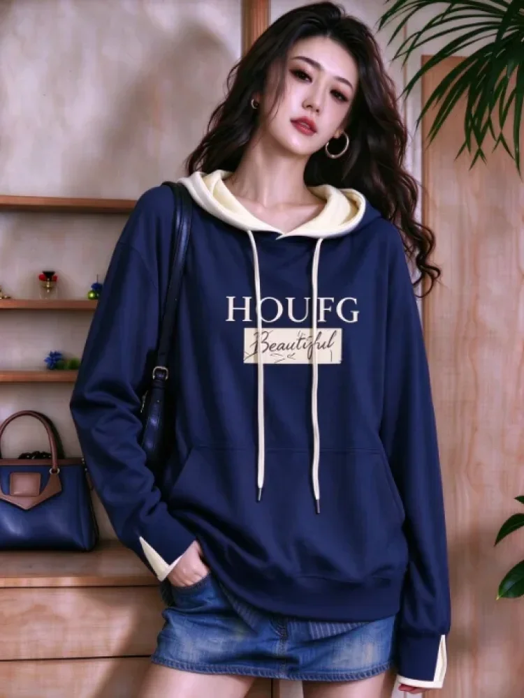 [READY STOCK]CHICMORE Atasan wanita feminime dengan kerah hooded model baru kekinian