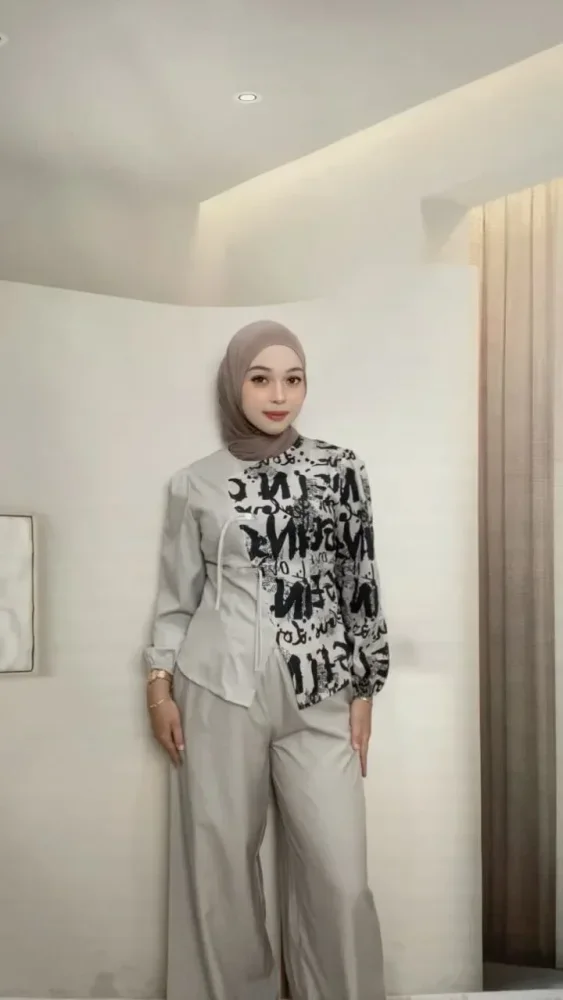 ASAYA Desain tidak beraturan yang modis cocok dipadukan dengan setelan atasan lengan panjang dan celana panjang polos untuk setiap bayi