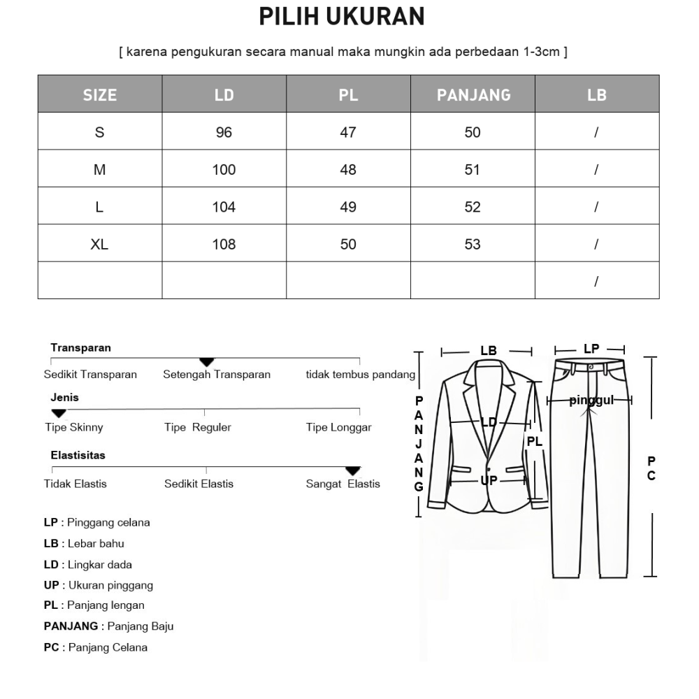 [NEW]ASAYA Setelan wanita muslim 2 pcs - kemeja kontras + celana kulot nyaman