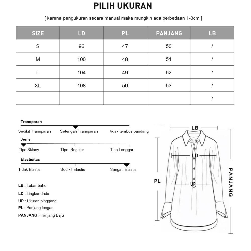 ASAYA Blouse muslimah kerah kemeja rumbai | atasan hijab lengan panjang trendy & nyaman