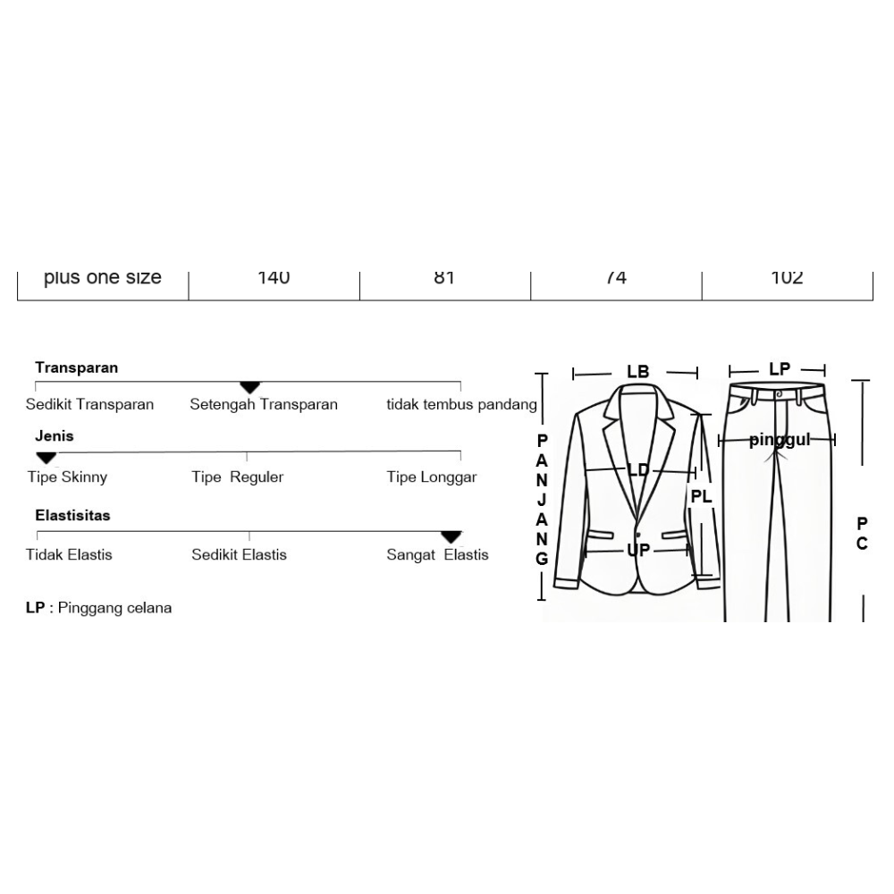 ASAYA Setelan dua potong atasan dan celana panjang wanita elegan terbaru