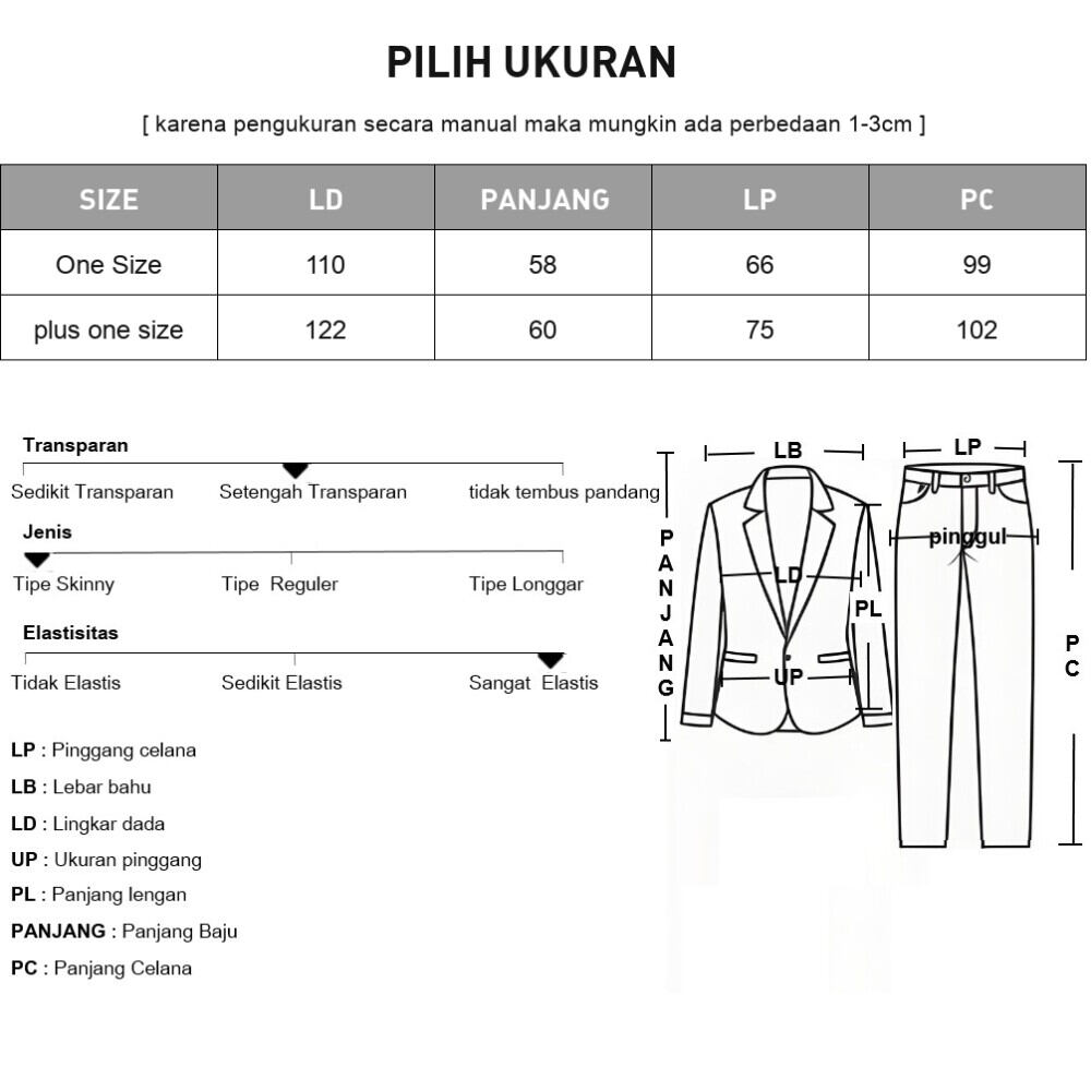 ASAYA Setelan dua potong atasan dan celana panjang wanita elegan terbaru