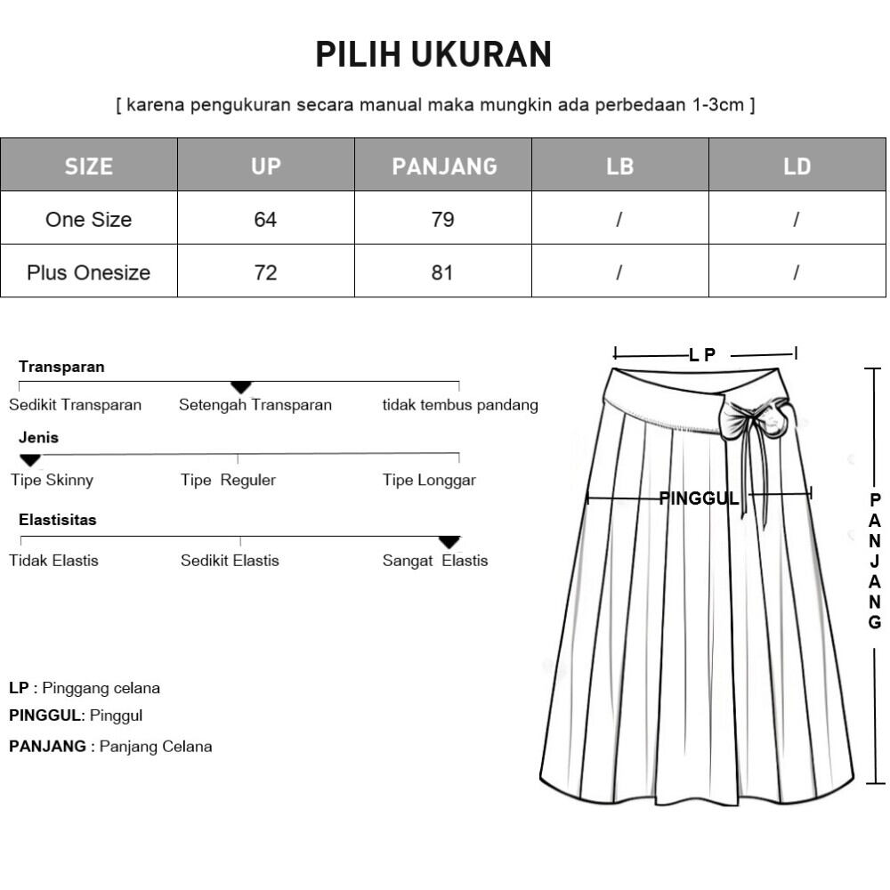 ASAYA Rok midi berwarna polos gaya elegan kekinian untuk wanita