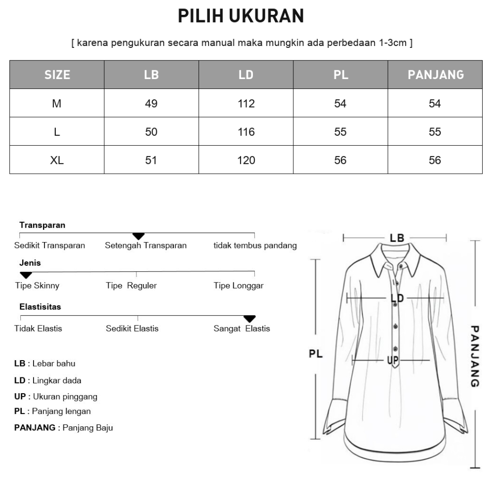 [DISKON KILAT]ASAYA Atasan kemeja kerah polo dengan warna cantik dan terdapat kancing unik