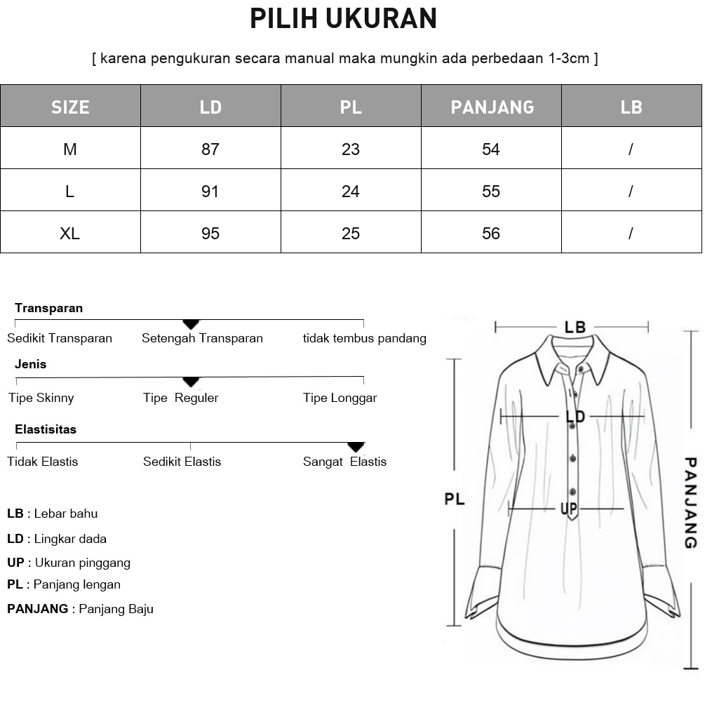 ASAYA Atasan wanita bermotif polkadot dengan model pinggang ramping