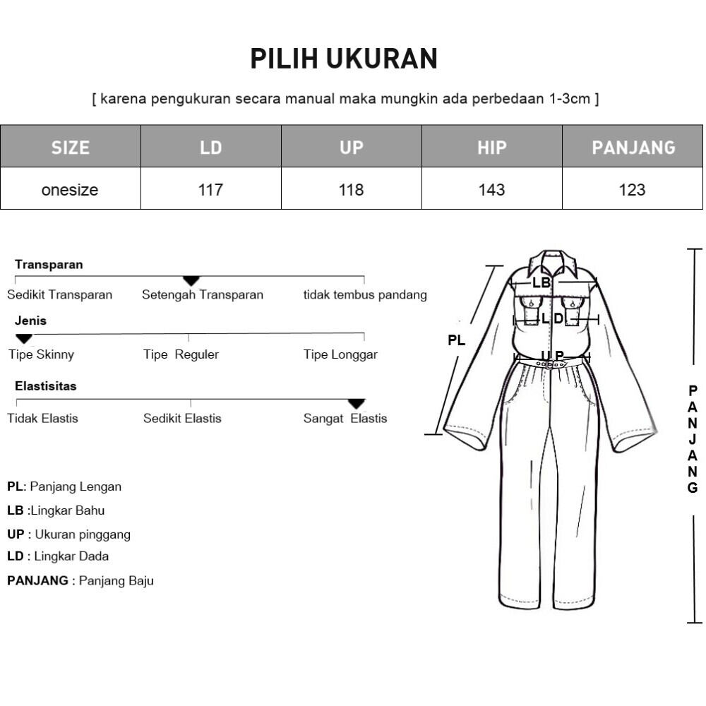 ASAYA Jumpsuit wanita gaya modis dengan celana lebar kekinian