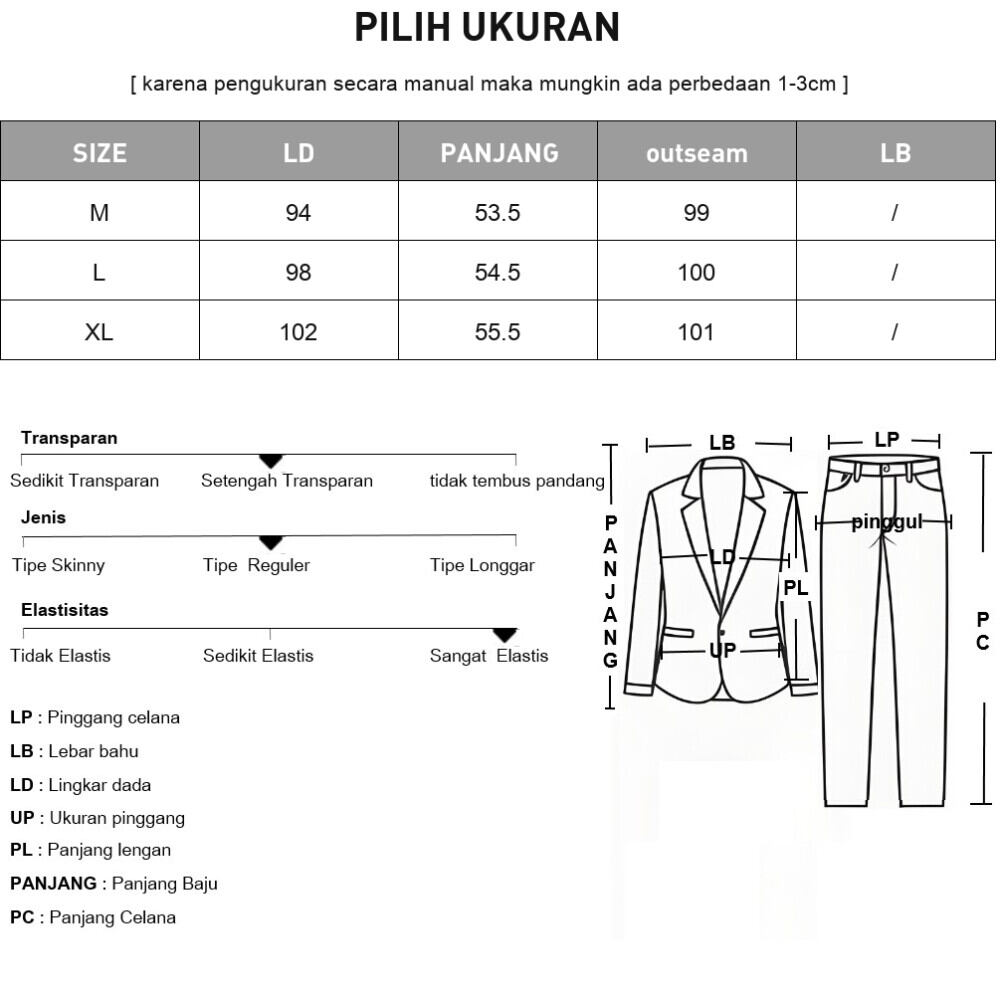 ASAYA Setelan wanita lengan panjang motif polkadot dengan kaos leher bulat asimetris warna polos dipadukan dengan celana panjang warna polos