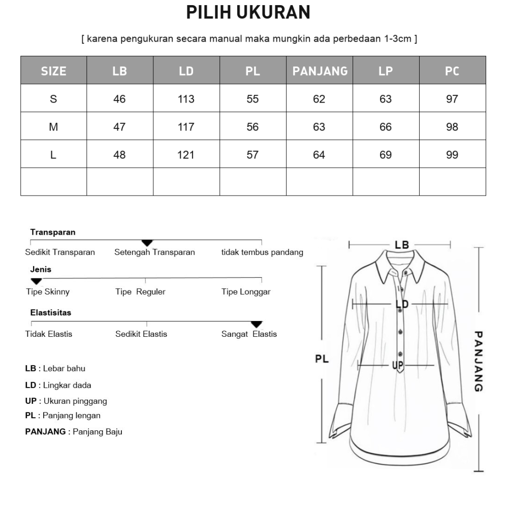 [NEW]ASAYA Kemeja lengan panjang wanita dengan detail pita, dipadukan dengan celana panjang bergaris