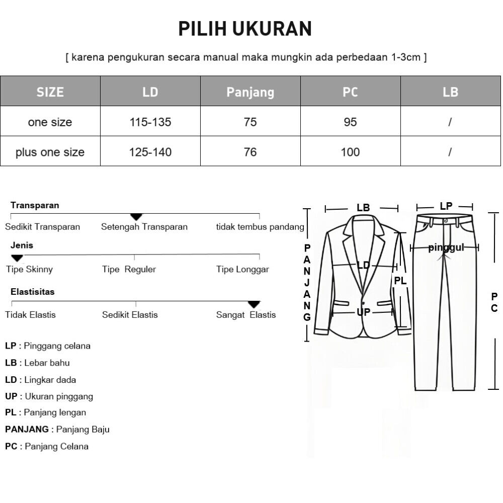 ASAYA Setelan wanita motif kotak-kotak elegan nyaman kekinian banyak pilihan