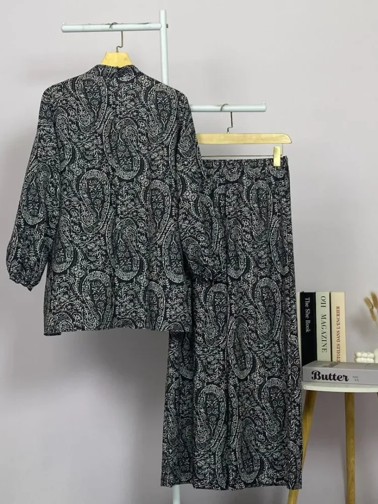 ASAYA Setelan wanita elegan motif etnik klasik modern kekinian nyaman dipakai