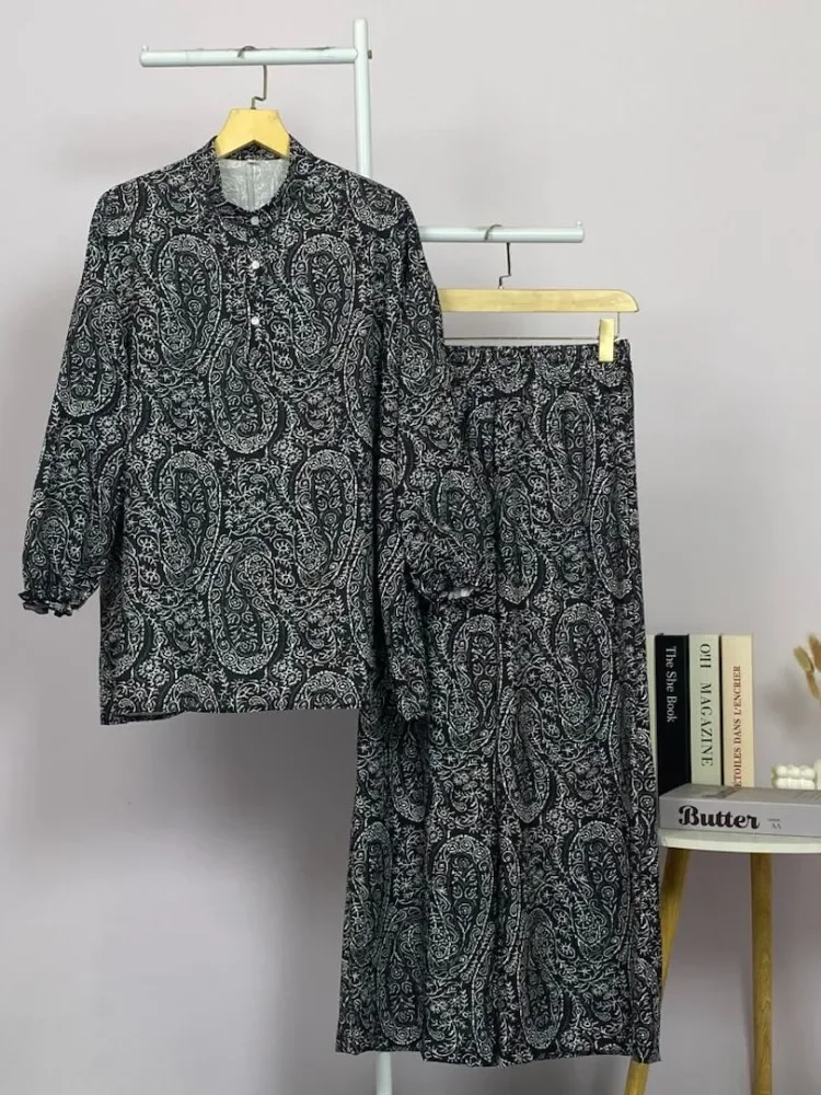 ASAYA Setelan wanita elegan motif etnik klasik modern kekinian nyaman dipakai