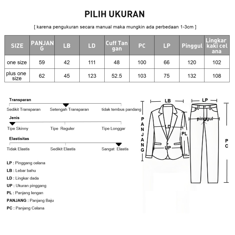 [NEW]ASAYA Setelan dua potong wanita dengan atasan lengan panjang berpola garis dan celana kaki lebar, model modern