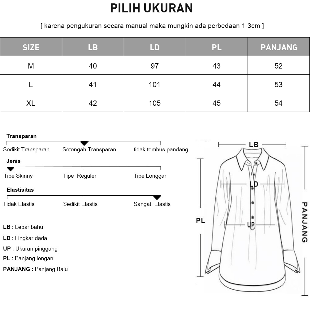 ASAYA Setelan atasan kemeja lengan panjang wanita warna polos dengan ritsleting dan kontras warna