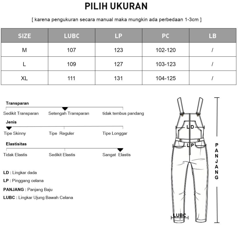 ASAYA Jumpsuit kotak-kotak longgar modis dengan desain tidak beraturan (tanpa rompi)